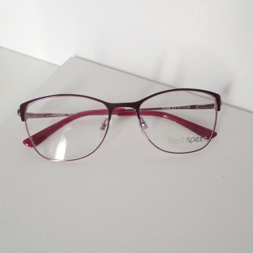 NWOT Fresh Spex Burgundy Purple Glasses Eyeglasses Frames